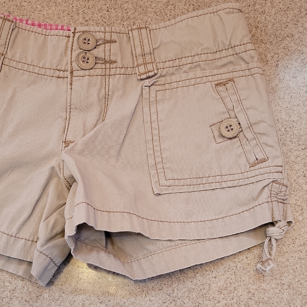 So Wear It Declare It Kids Beige Cargo Shorts Size 7 100% Cotton - Picture 7 of 9